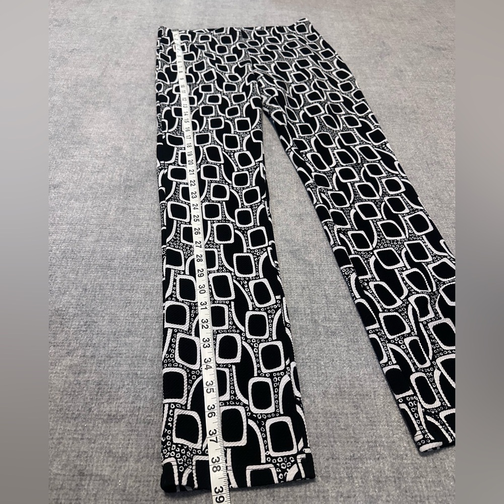 CLARA SUNWOO Womens Black and White Geometric Pants Size S Retro Business Career - Picture 5 of 7